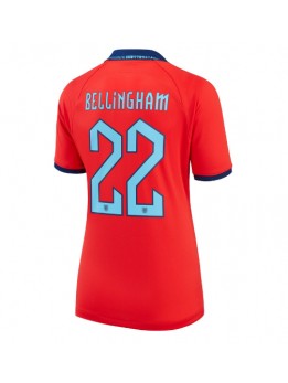 Ženski Nogometna dresi replika Anglija Jude Bellingham #22 Gostujoči SP 2022 Kratek rokav